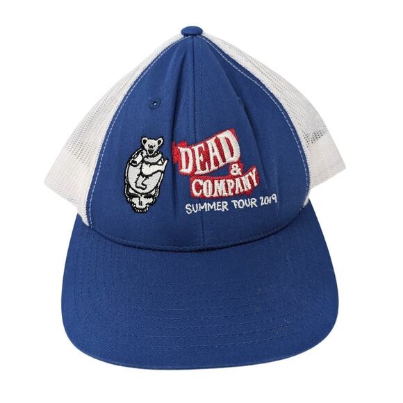 Grateful Dead Dead & Company Summer Tour 2019 Blue Trucker Hat - Picture 1 of 3